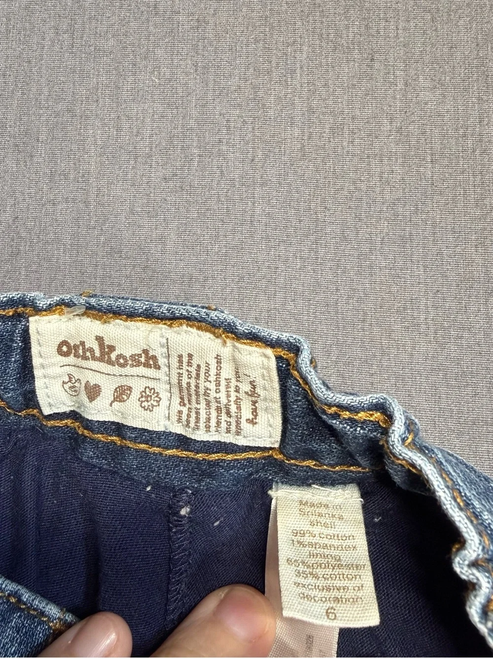 OshKosh B'gosh Kids Denim Skort in Dark Blue